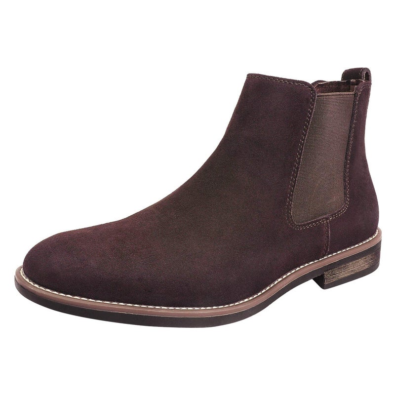 Bruno Marc Men's Suede Leather Chelsea Ankle Boots,Size 10,Dark/Brown,URBAN-06 - Image 1